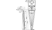 Dente per erpici rotativi - Tipo pesante