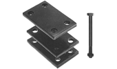 Complete clamp for square spring