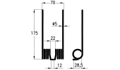 Molla per rotopressa raccoglitrice