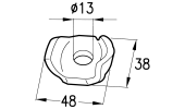 Ferma dente standard per giroandanatori GALFRÈ