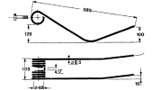 Rotary swather spring