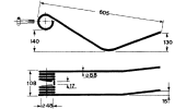 Rotary swather spring