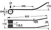 Dente a molla per giroandanatore