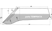 Adaptable share for ploughs