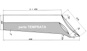 VOMERO TIPO UNIVERSALE SPALLA 450 mm - SX