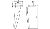 Dente per erpici rotativi - Pesante