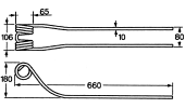 Rotary swather spring