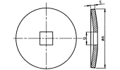 Concave flange for start of section