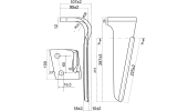 Dente per erpici rotativi - 2N