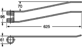 Rotary swather spring