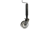 Wheel jack with spring lock