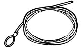 Brake cable with loop end