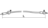 Revolution counter transmission cable