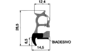 Cabin gasket in rolls of 25 mt