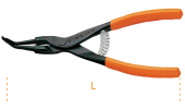 90° nose pliers for external spring rings