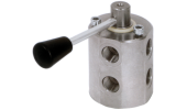 6-ways steel diverter valve