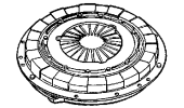 Single-plate clutch with diaphragm springs Ø 180 mm plate Ø 36 mm diaphragm hole