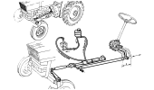 COMPLESSIVI MONTAGGIO SERVOSTERZO PER TRATTORI 480DT, 500DT, 450DT - DIFFERENZIALE CENTRALE