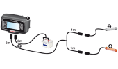 Connection cable kit for double sensor